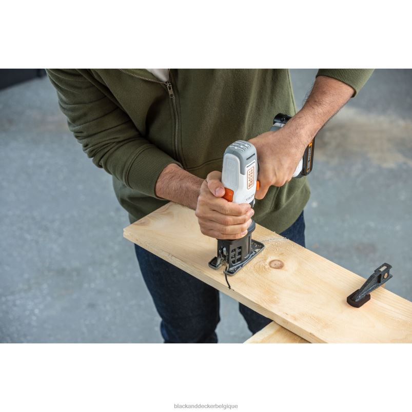 BLACK+DECKER X42D528Kit combo sans fil matriciel 20v max 6 outils blanc et orange outils