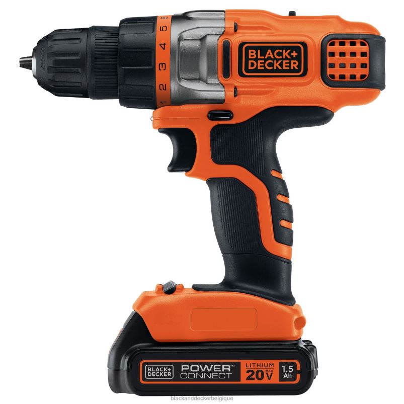 BLACK+DECKER X42D536Perceuse/visseuse sans fil 20 V max, vitesse variable outils