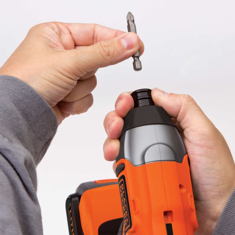 BLACK+DECKER X42D537Outil de tournevis à percussion sans fil Powerconnect 20 V max 1/4 po uniquement outils