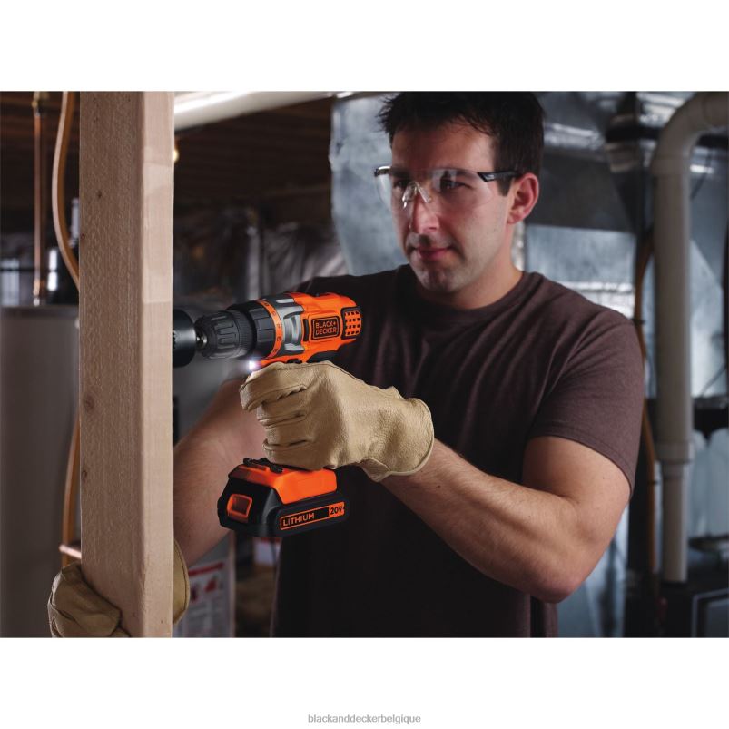 BLACK+DECKER X42D539Kit combiné perceuse/visseuse circulaire sans fil powerconnect 20 V max outils