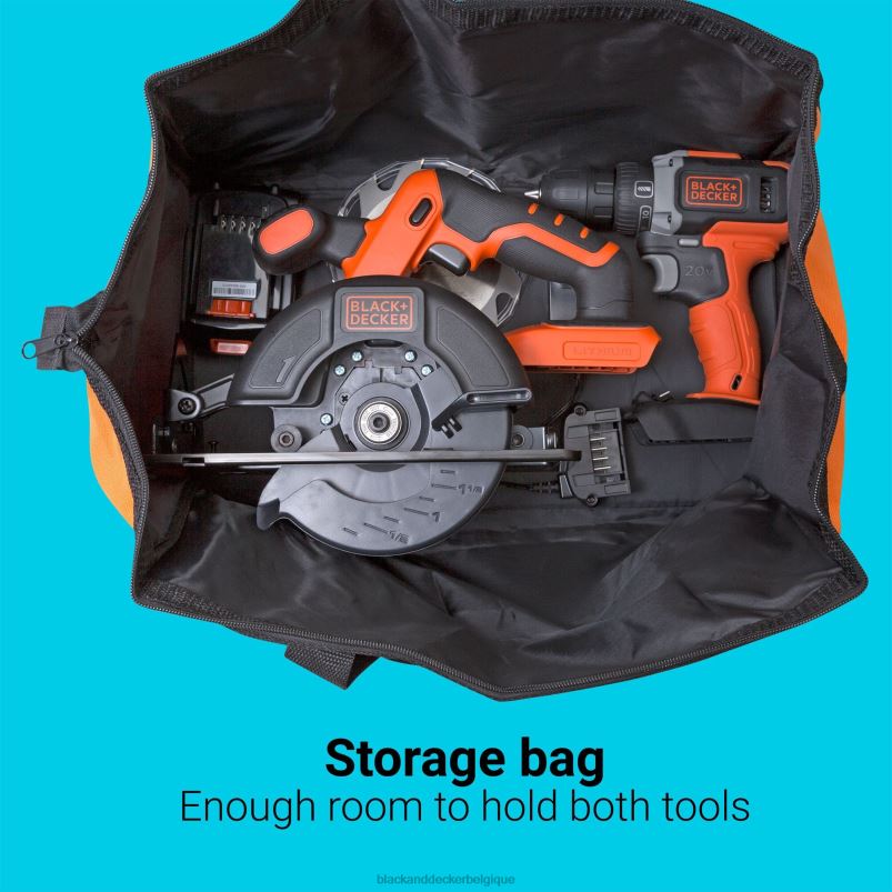 BLACK+DECKER X42D539Kit combiné perceuse/visseuse circulaire sans fil powerconnect 20 V max outils