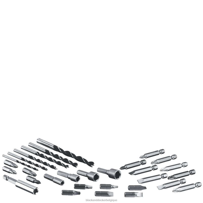 BLACK+DECKER X42D547Perceuse/visseuse sans fil Powerconnect 20 V max, 30 pièces. trousse outils