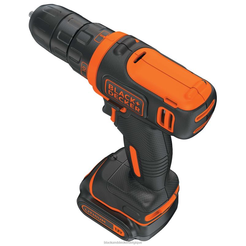 BLACK+DECKER X42D553Kit perceuse-visseuse sans fil 12 V max 3/8 po (1) batterie lithium-ion avec chargeur outils