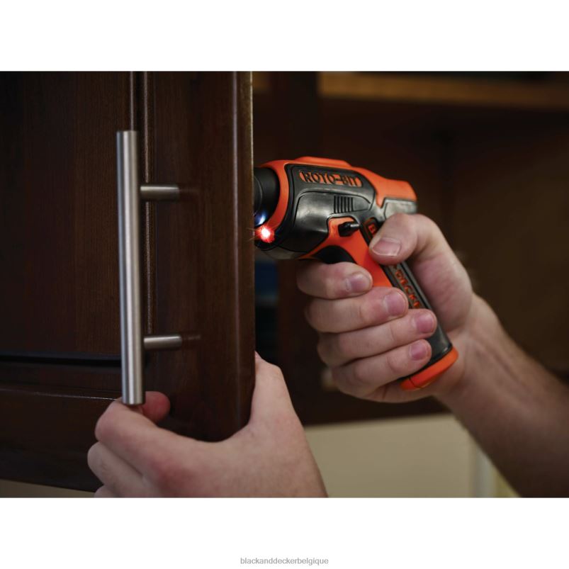 BLACK+DECKER X42D560Tournevis sans fil 4 V max avec rangement des embouts outils