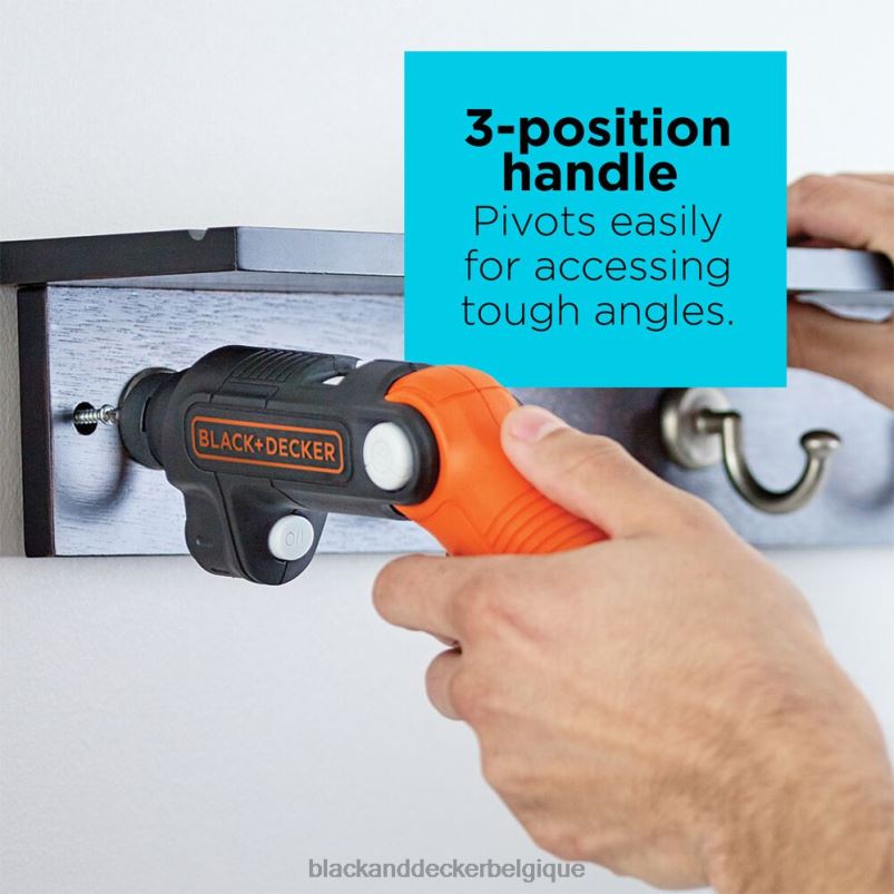 BLACK+DECKER X42D565Tournevis sans fil 4 V max avec lumière LED outils