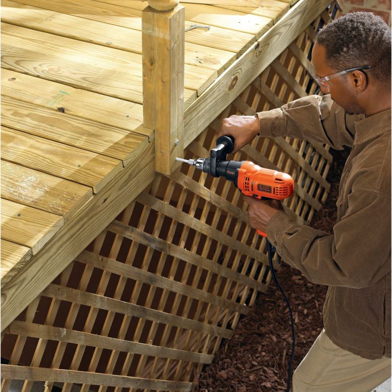 BLACK+DECKER X42D573Trousse de perceuse/visseuse électrique de 7,0 A, 1/2 po outils