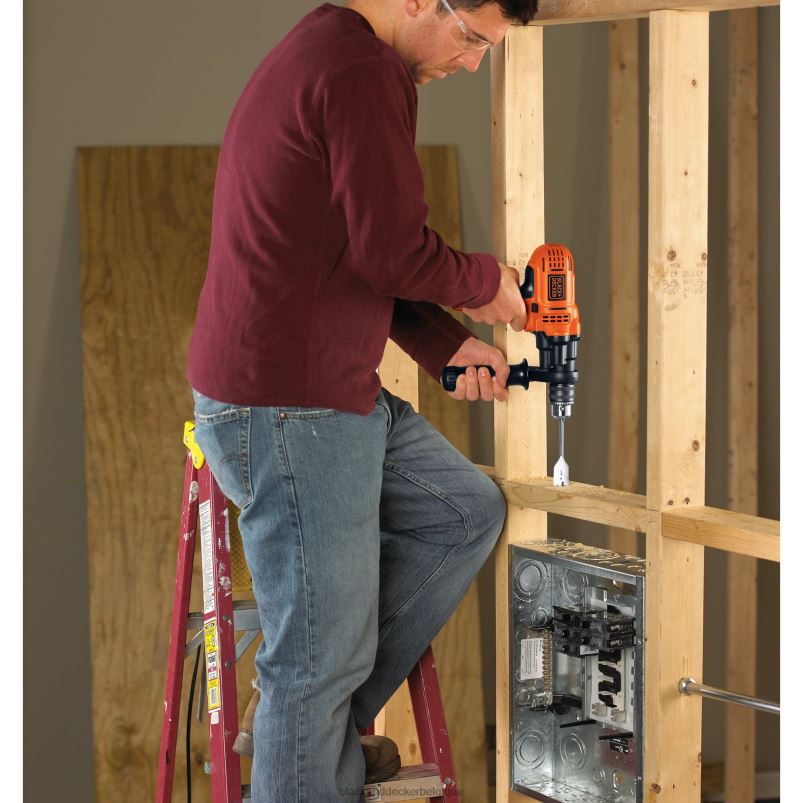 BLACK+DECKER X42D573Trousse de perceuse/visseuse électrique de 7,0 A, 1/2 po outils