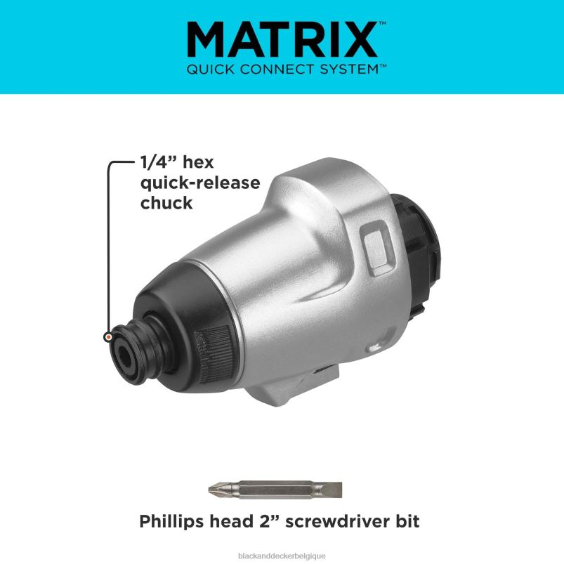 BLACK+DECKER X42D580accessoire multi-outil à impact matriciel avec étui de rangement outils