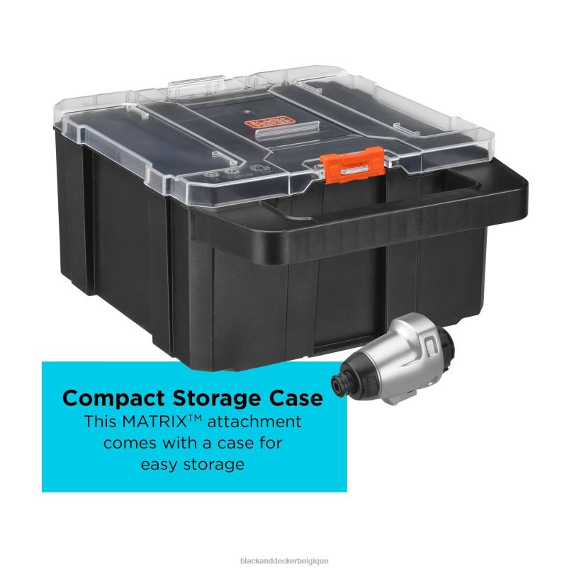 BLACK+DECKER X42D580accessoire multi-outil à impact matriciel avec étui de rangement outils