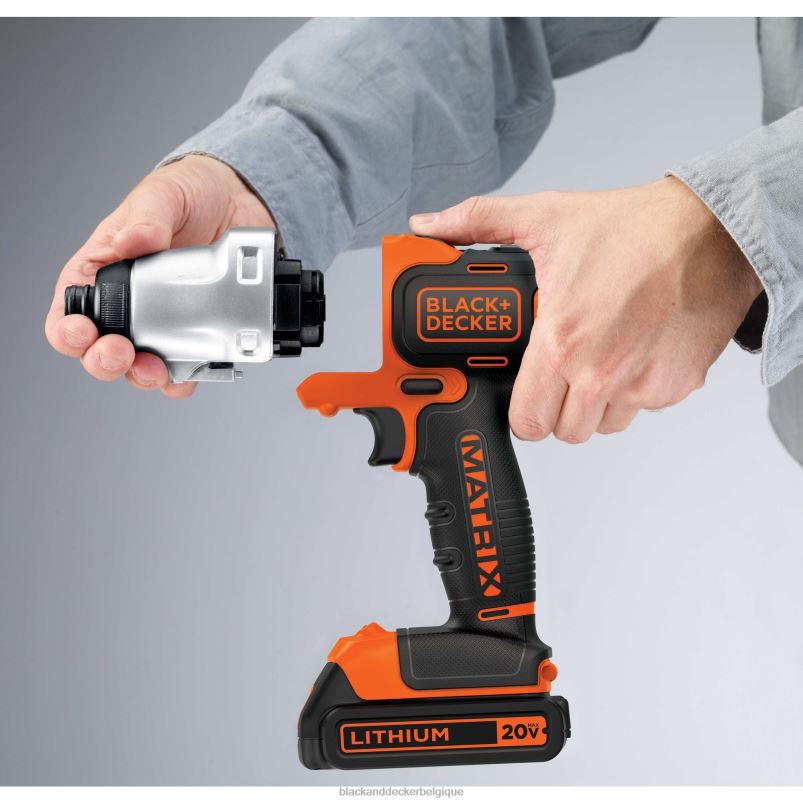 BLACK+DECKER X42D580accessoire multi-outil à impact matriciel avec étui de rangement outils