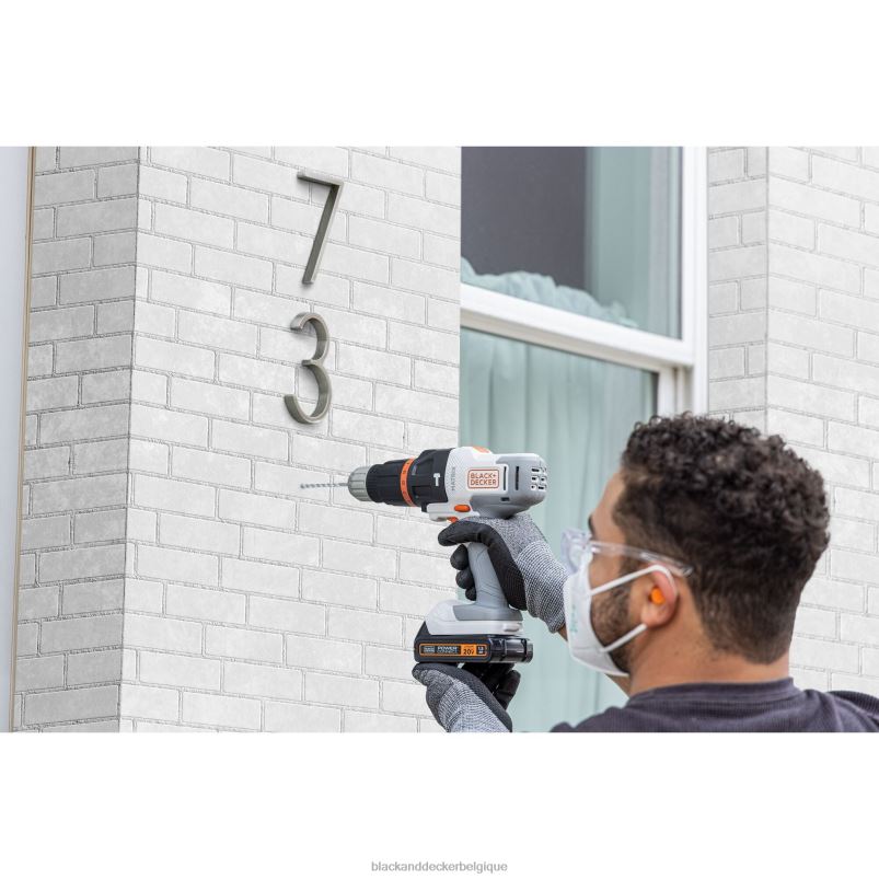 BLACK+DECKER X42D581accessoire multi-outils pour perceuse à percussion matricielle avec étui de rangement outils