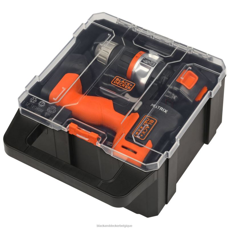 BLACK+DECKER X42D582kit de perceuse matricielle 20v max avec étui de rangement outils
