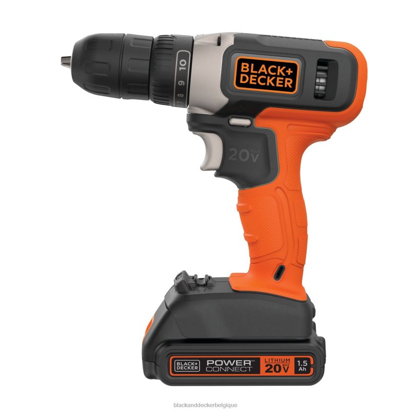 BLACK+DECKER X42D584Kit combiné de visseuse à percussion sans fil powerconnect 20 V max outils