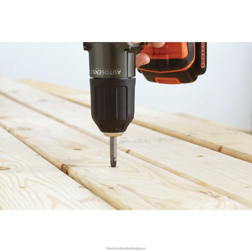 BLACK+DECKER X42D590Perceuse/visseuse sans fil powerconnect 20 V max, 3/8 po avec kit de détection automatique outils