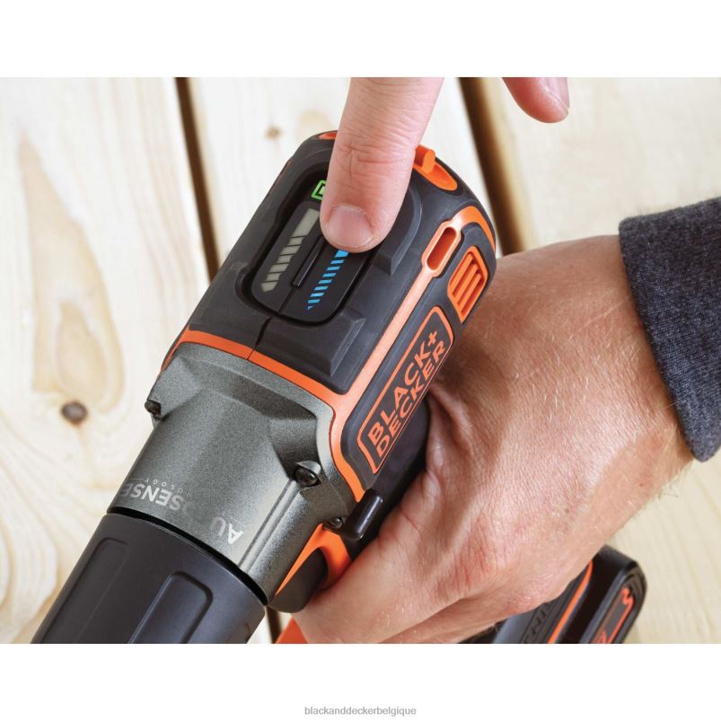 BLACK+DECKER X42D590Perceuse/visseuse sans fil powerconnect 20 V max, 3/8 po avec kit de détection automatique outils