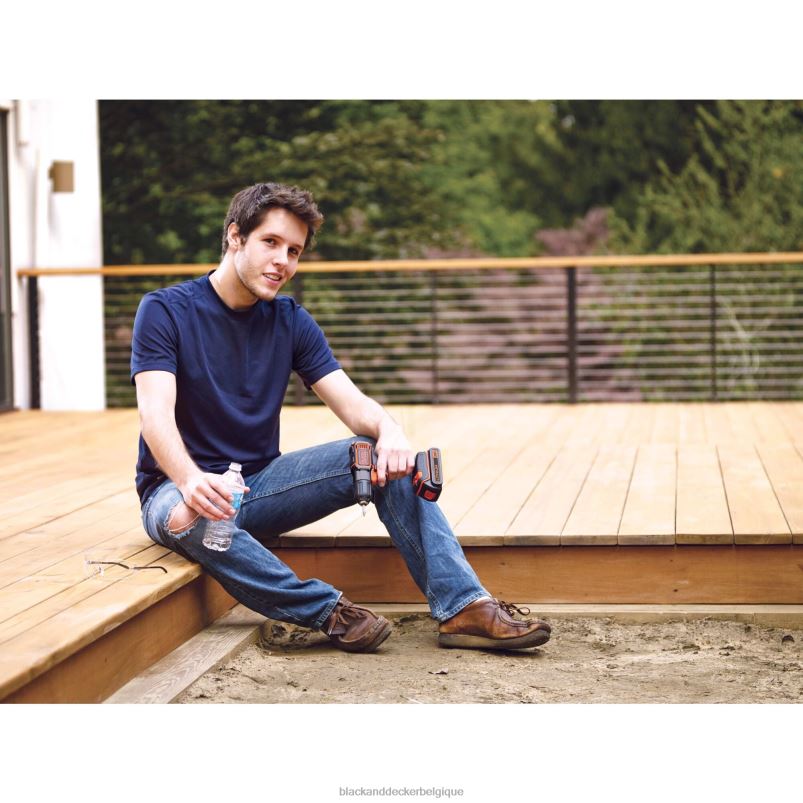 BLACK+DECKER X42D590Perceuse/visseuse sans fil powerconnect 20 V max, 3/8 po avec kit de détection automatique outils