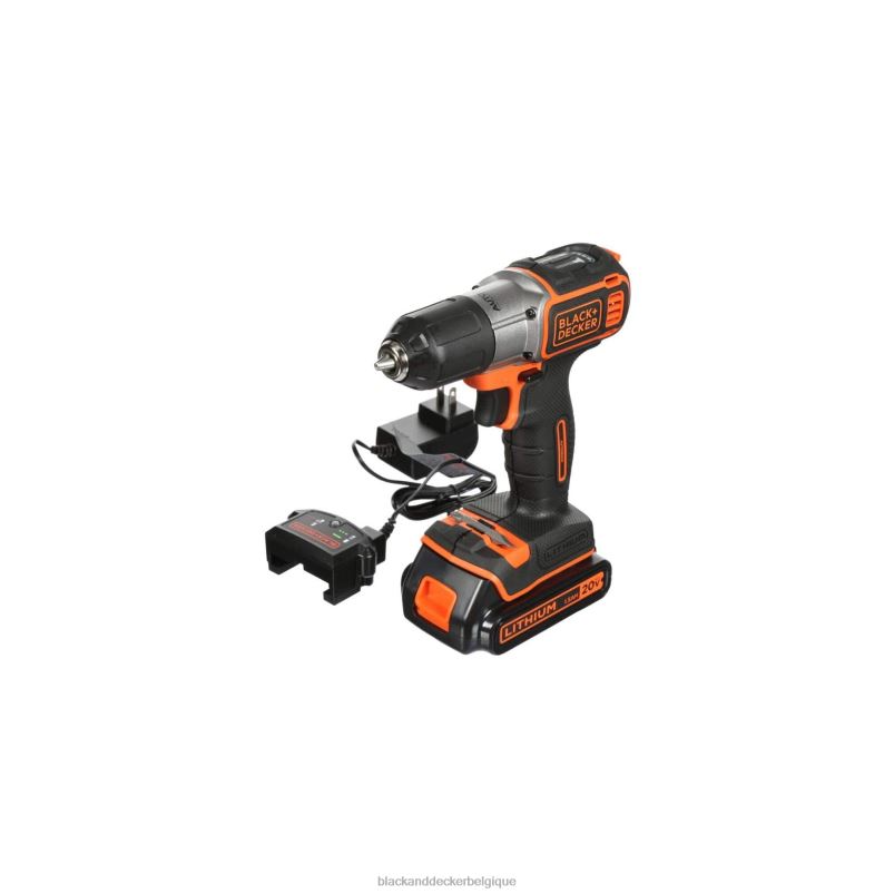 BLACK+DECKER X42D590Perceuse/visseuse sans fil powerconnect 20 V max, 3/8 po avec kit de détection automatique outils