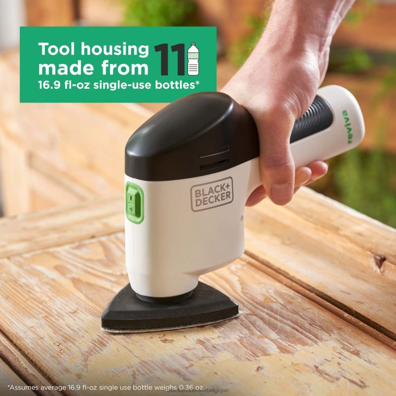 BLACK+DECKER X42D616Ponceuse de détail sans fil Reviva 12 V Max avec chargeur outils