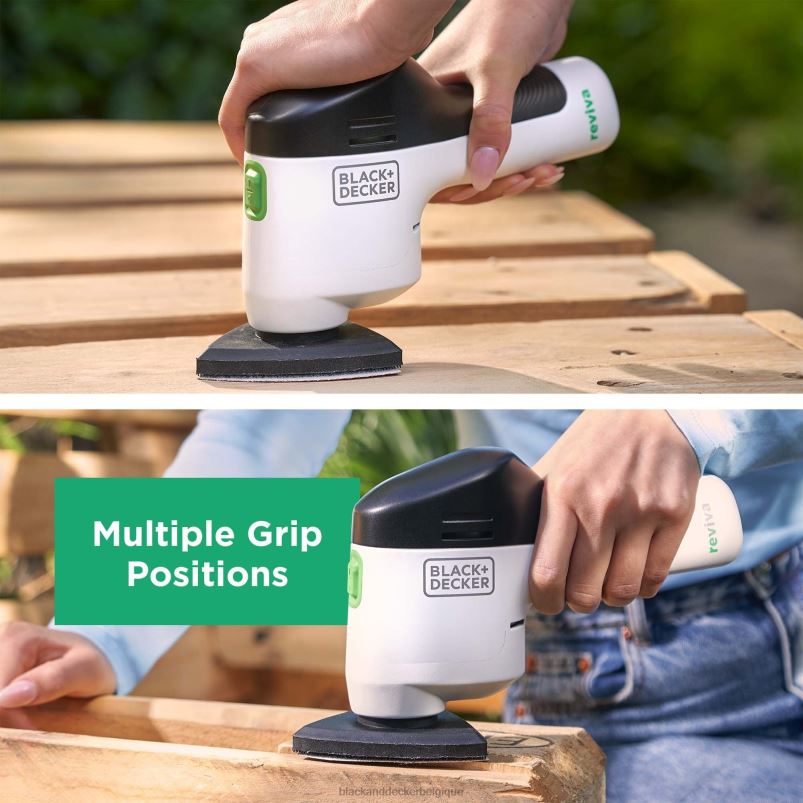 BLACK+DECKER X42D616Ponceuse de détail sans fil Reviva 12 V Max avec chargeur outils