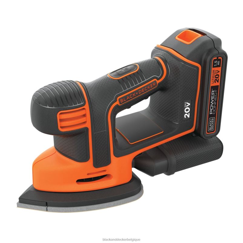 BLACK+DECKER X42D617Ponceuse à souris sans fil 20 V max outils