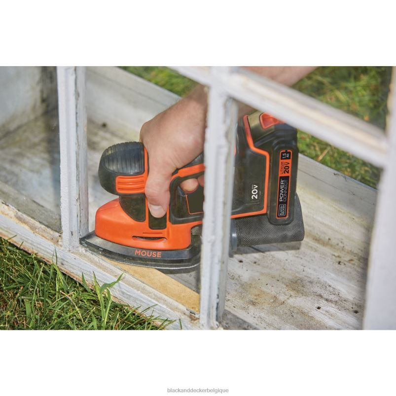 BLACK+DECKER X42D617Ponceuse à souris sans fil 20 V max outils