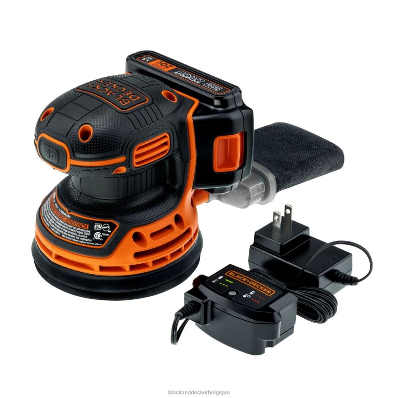 BLACK+DECKER X42D621Ponceuse orbitale aléatoire sans fil 20 V max outils