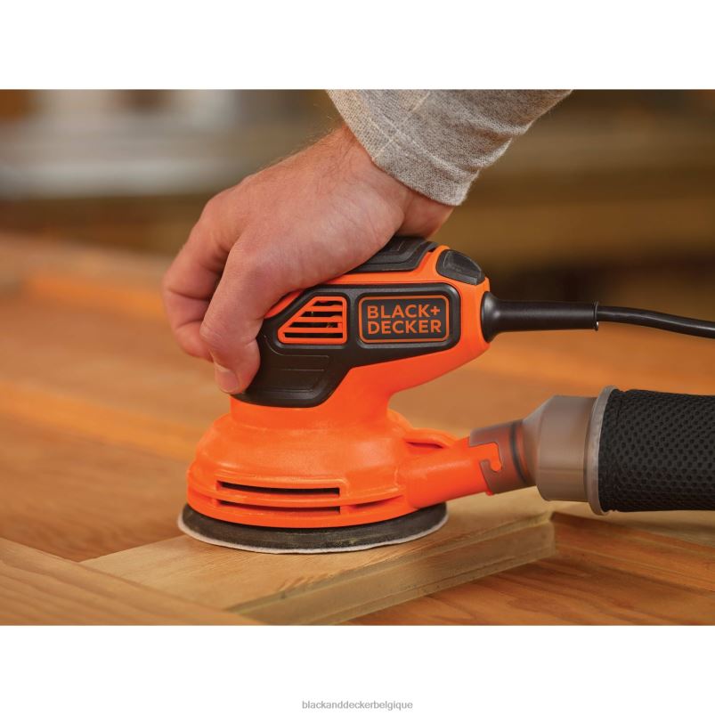 BLACK+DECKER X42D625Ponceuse électrique à orbite aléatoire de 2,4 A, 5 po outils