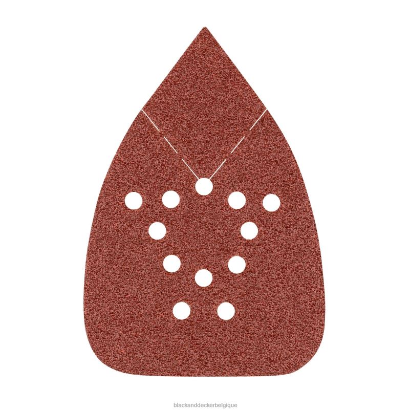 BLACK+DECKER X42D633assortiment de papier de verre pour ponceuse à souris, paquet de 12 outils