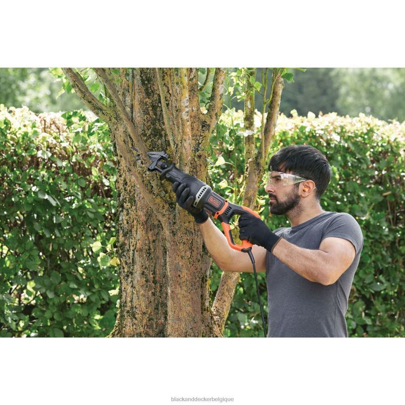 BLACK+DECKER X42D648Scie alternative électrique de 7 A avec support de branche amovible outils