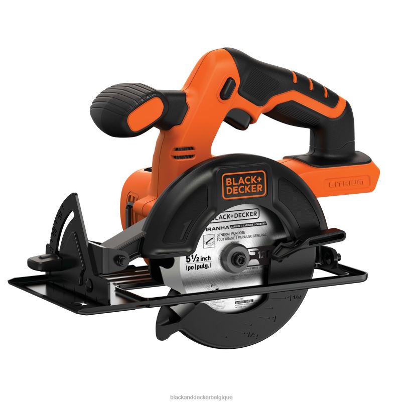 BLACK+DECKER X42D655Outil de scie circulaire sans fil PowerConnect 20 V max 5-1/2 po uniquement outils