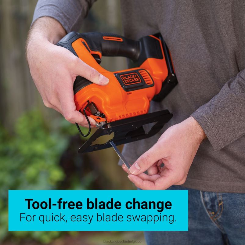 BLACK+DECKER X42D659Scie sauteuse sans fil PowerConnect 20 V max (outil uniquement) outils