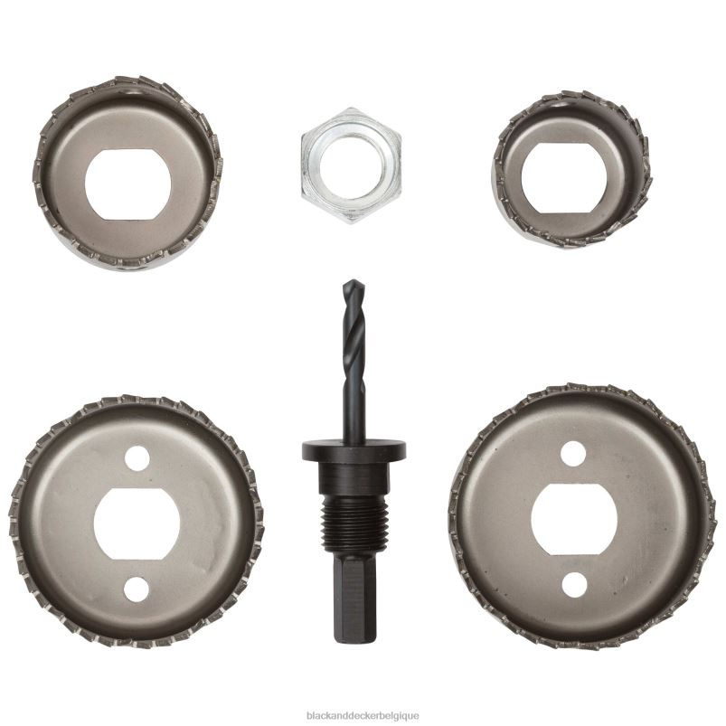 BLACK+DECKER X42D667kit de scies-cloches assortis 5 pièces outils