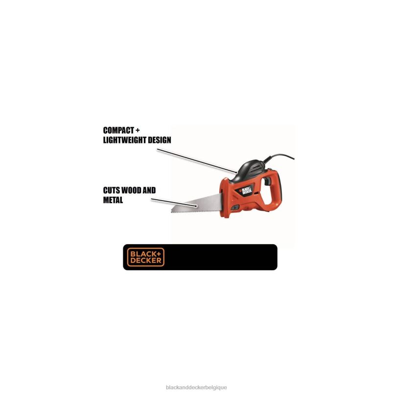 BLACK+DECKER X42D669scie à main électrique avec sac de rangement 3,4 ampères outils