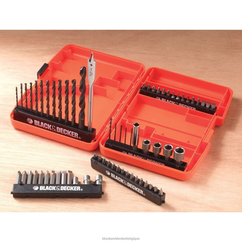 BLACK+DECKER X42D595Jeu d'embouts de perçage et de vissage de 66 pièces outils