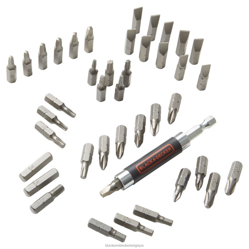 BLACK+DECKER X42D603jeu d'embouts de tournevis 42 pièces outils