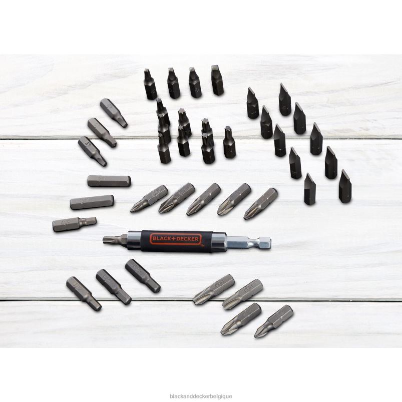 BLACK+DECKER X42D603jeu d'embouts de tournevis 42 pièces outils