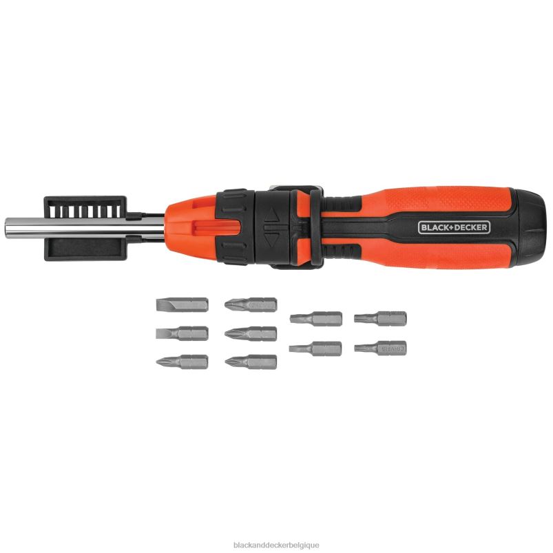 BLACK+DECKER X42D604tournevis à cliquet 10 embouts outils