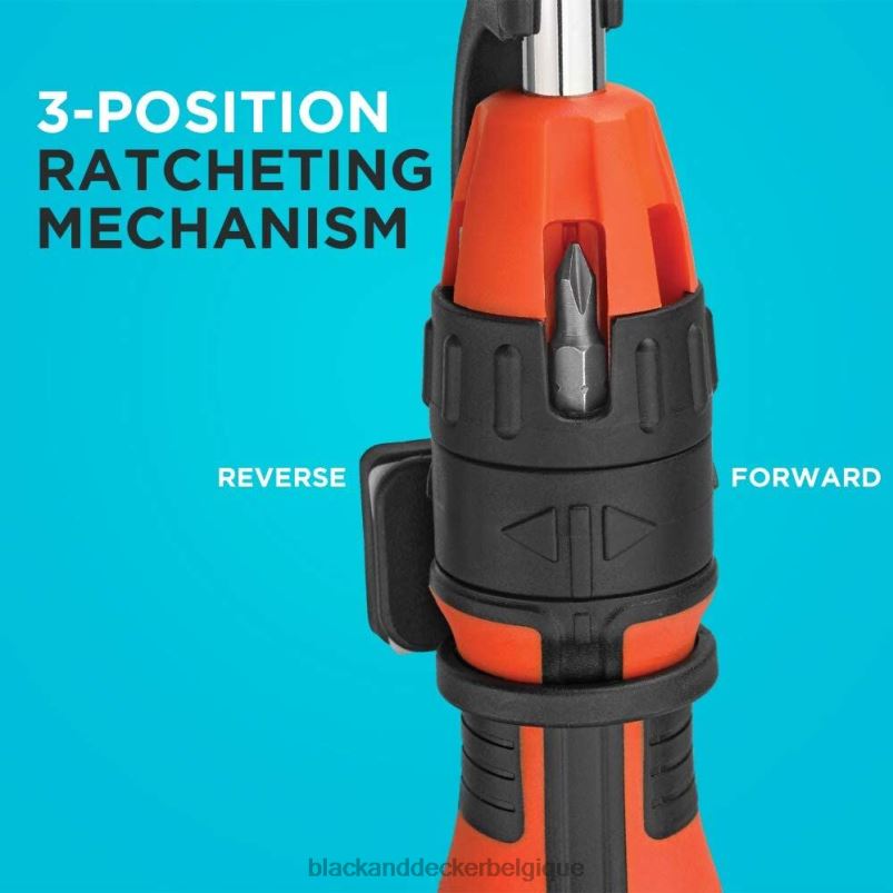 BLACK+DECKER X42D604tournevis à cliquet 10 embouts outils