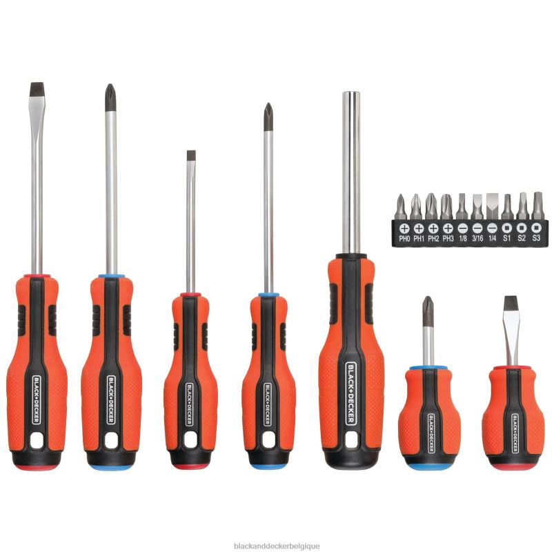 BLACK+DECKER X42D605tournevis push and pick 7 bits outils